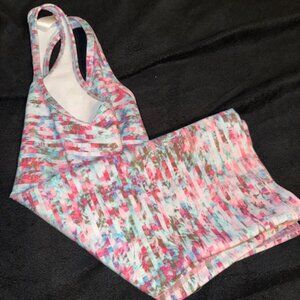 Ivivva Tank (Blue and Pink Pattern, Size 12Y)